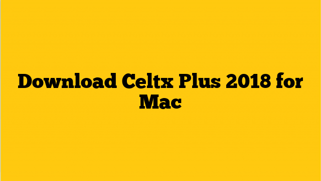 celtx mac download